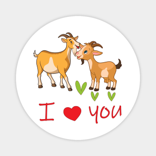 Valentine's goat - Happy Valentine's day Magnet